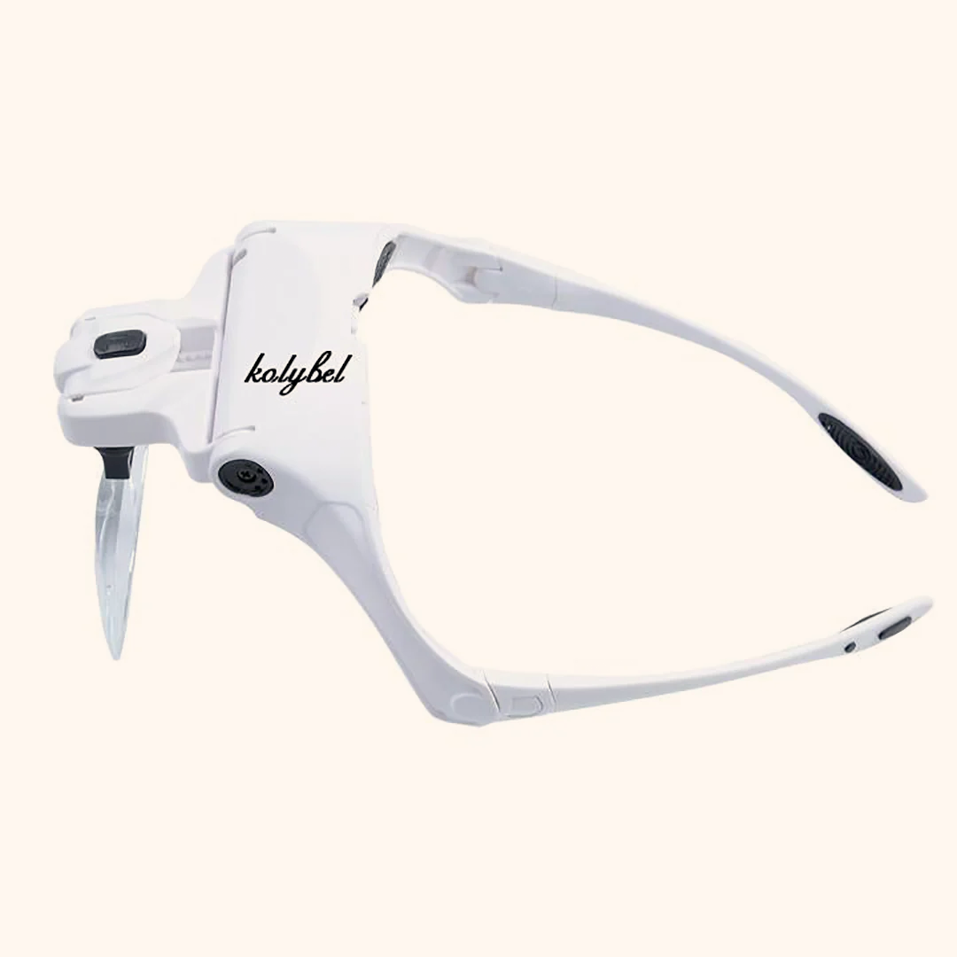 Eyelash Extensions 2 LED Light Helmet Magnifier - Kolybel