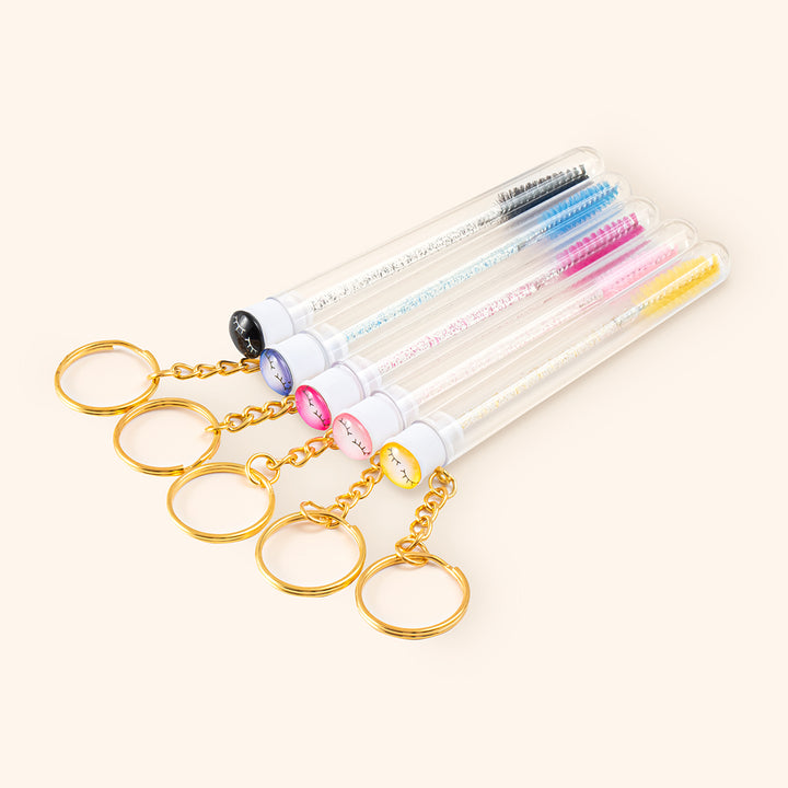 Smile Face Bottle Mascara Brush With Ring-kolybel
