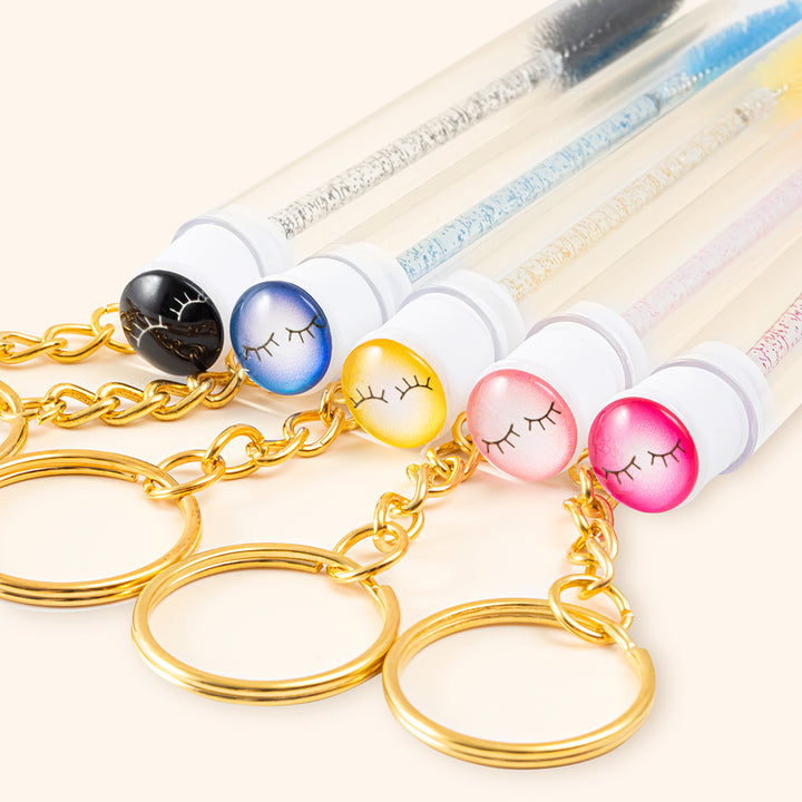 Smile Face Bottle Mascara Brush With Ring-kolybel