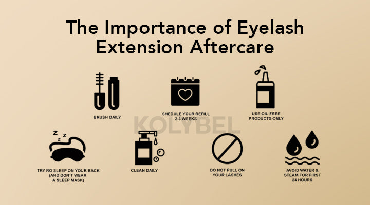 KOLYBEL The Importance of Eyelash Extension Aftercare