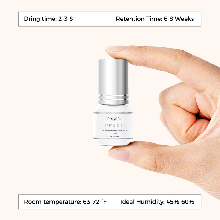 2-3 Second Pearl Adhesive Eyelash Extension Glue (5ml) - Kolybe