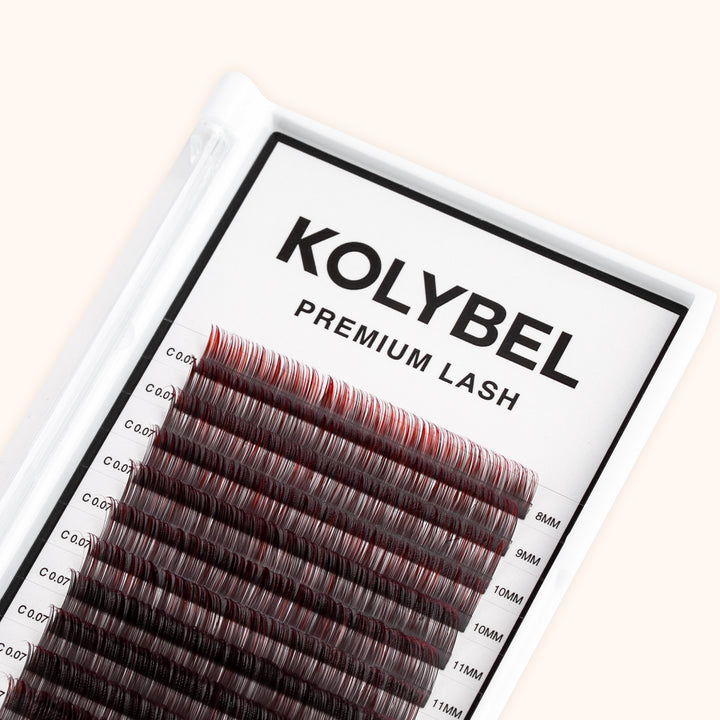 Gradient Colorful Lash Extensions Ombre Lashes 0.07mm(16 Rows)