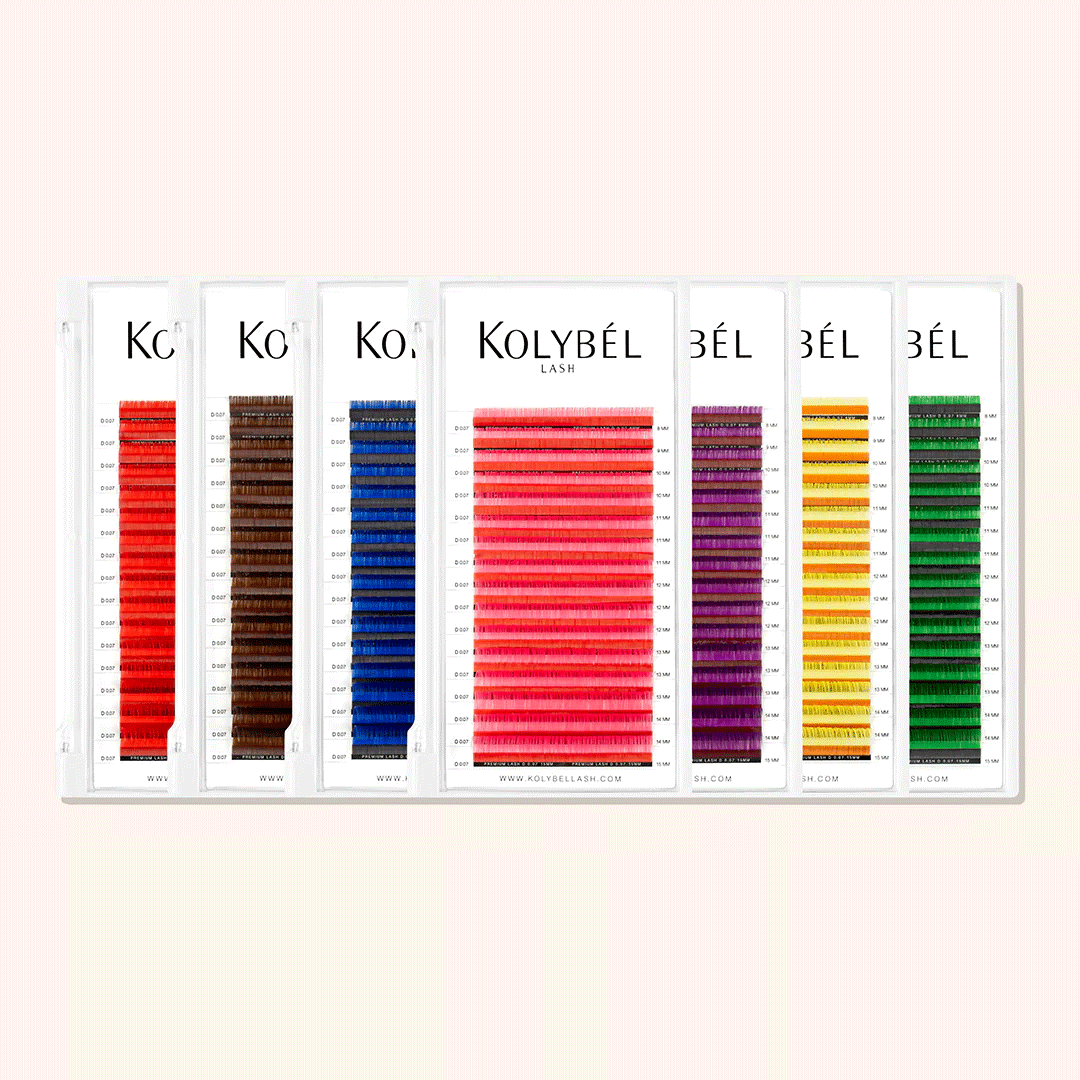 0.07MM Premium Lashes Colored Volume Eyelash Extensions
