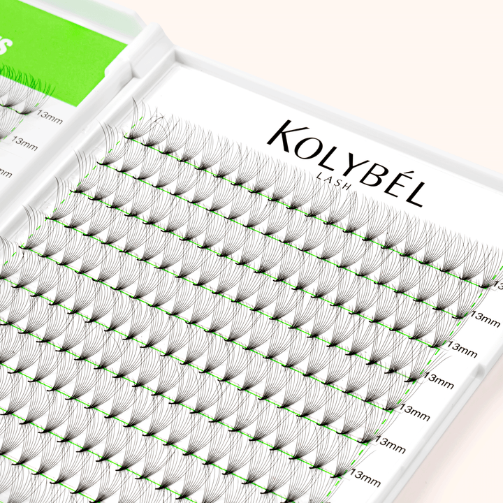 KOLYBEL 10D Promade Pointy Base Volume Lash Fans(500 Fans)