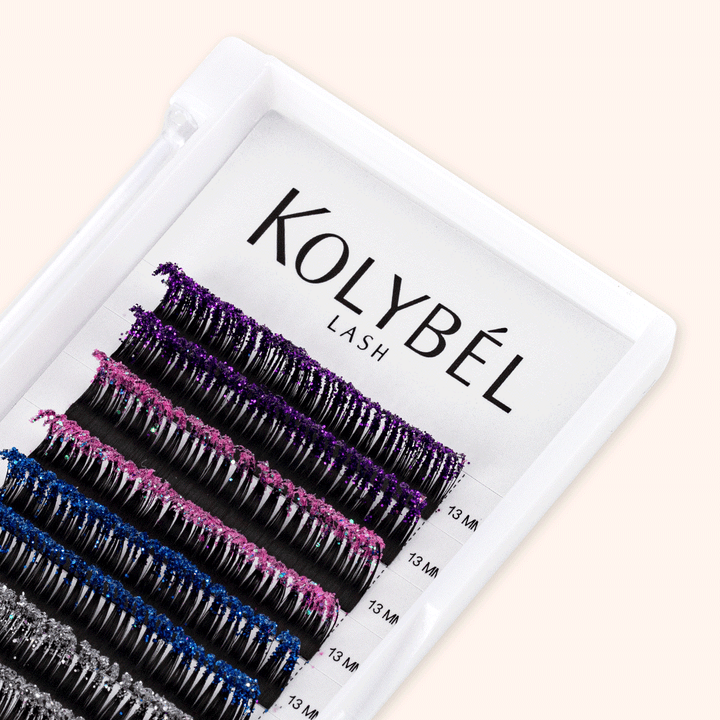 0.07MM Wispy Glitter Eyelash Extensions