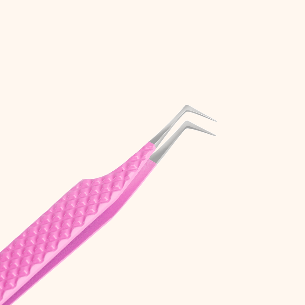 KP-04 Pink Tweezers For Eyelash Extension