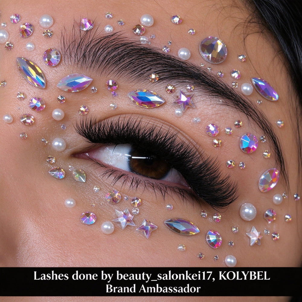 KOLYBEL YY Premade Volume Fans UYY Premade Volume Fans W SHAPED Premade Volume Fans U -SHAPED W Premade Volume Fans YY LASHES UY LASHES W LASHES UW LASHES W Style 3D Premade Volume Fan Lashes