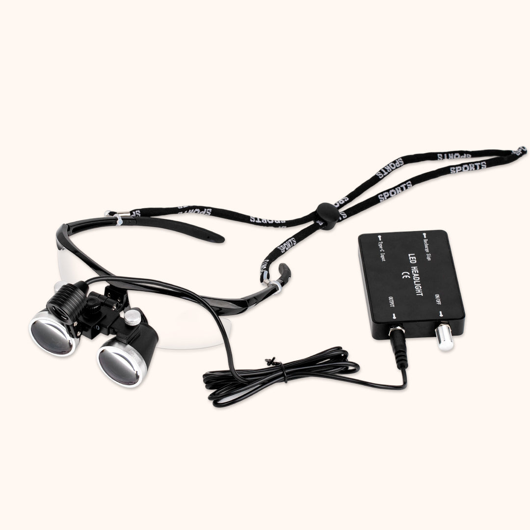 KOLYBEL LED Light and Loupes for Eyelash Extension Application，premium head-mounted magnifier with integrated LED headlight is your ultimate tool for flawless, pain-free lash extensions.