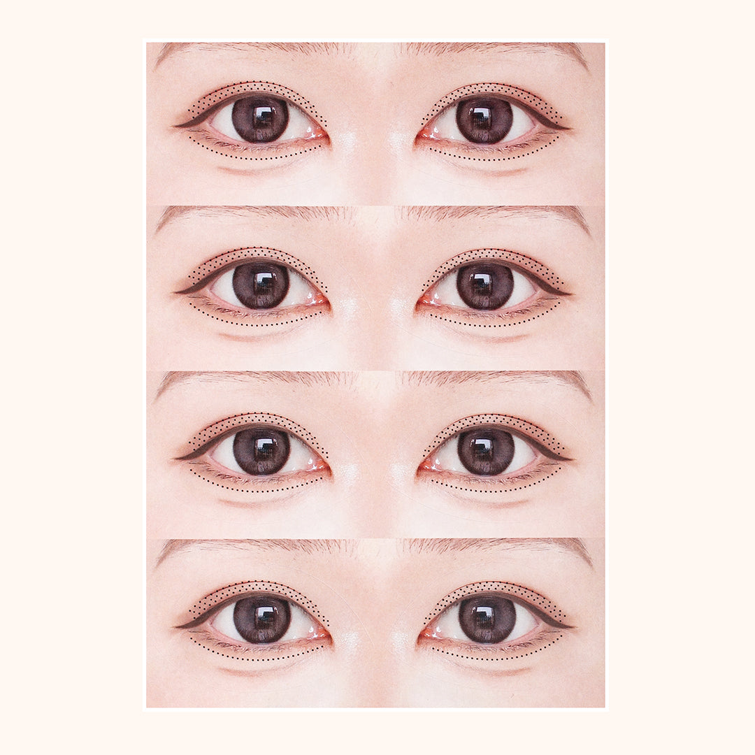 KOLYBEL Eyelash Extension Practice Stickers - 20 Pairs Realistic Training Eyes for Lash Artists