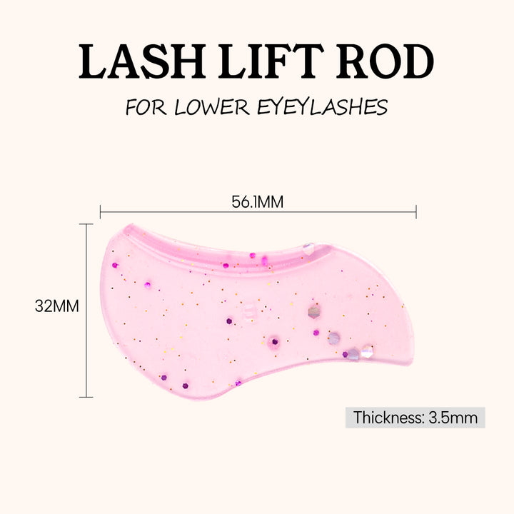 Soft reusable silicone lower lash lift pads. Hypoallergenic no-adhesive anatomical shields, flexible underlash pads for professional lash perm services.