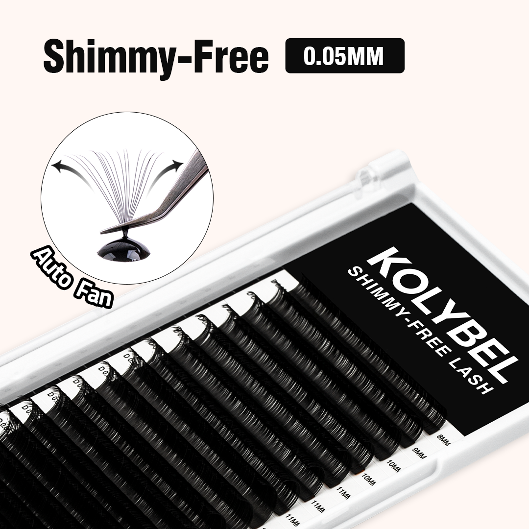 Shimmy-Free Lash Extensions 0.05mm (16Rows) 