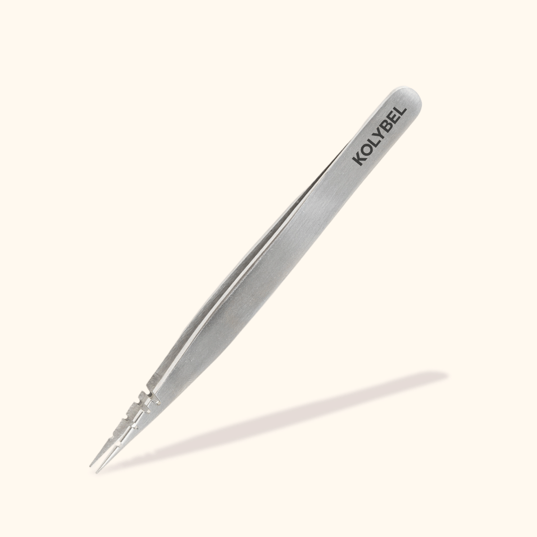 TW-19 Silver Tweezers For Eyelash Extension