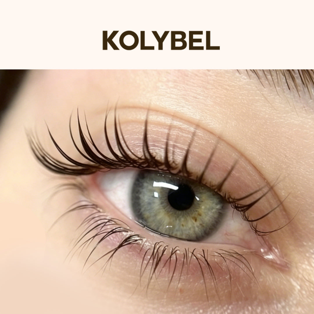 KOLYBEL Korean Lash Lift Kit - Professional 5-Step Perm Set with Glue, Perm Lotion, Lifting Pads & Y-Combs