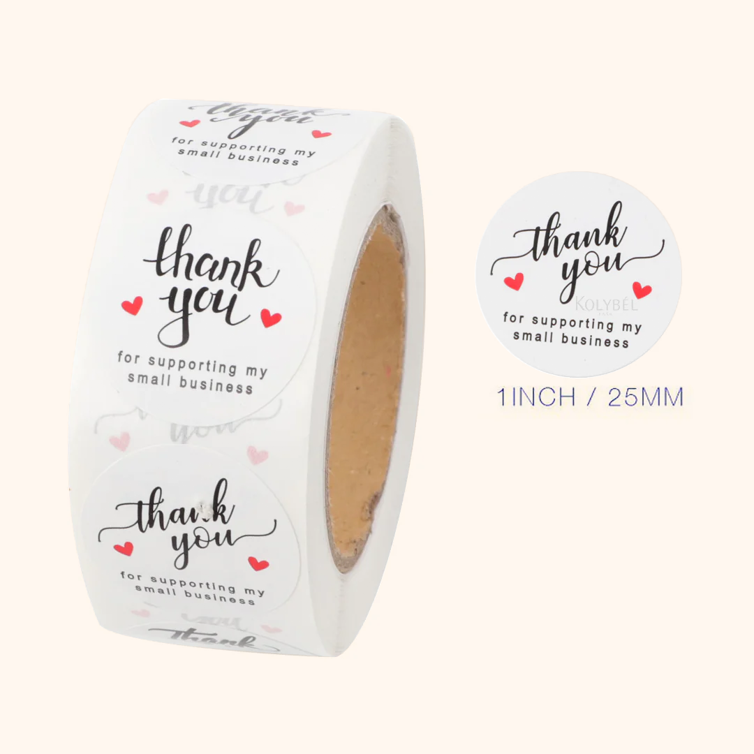 1 Roll Slogan Custom Sticker （500PCS）-kolybel