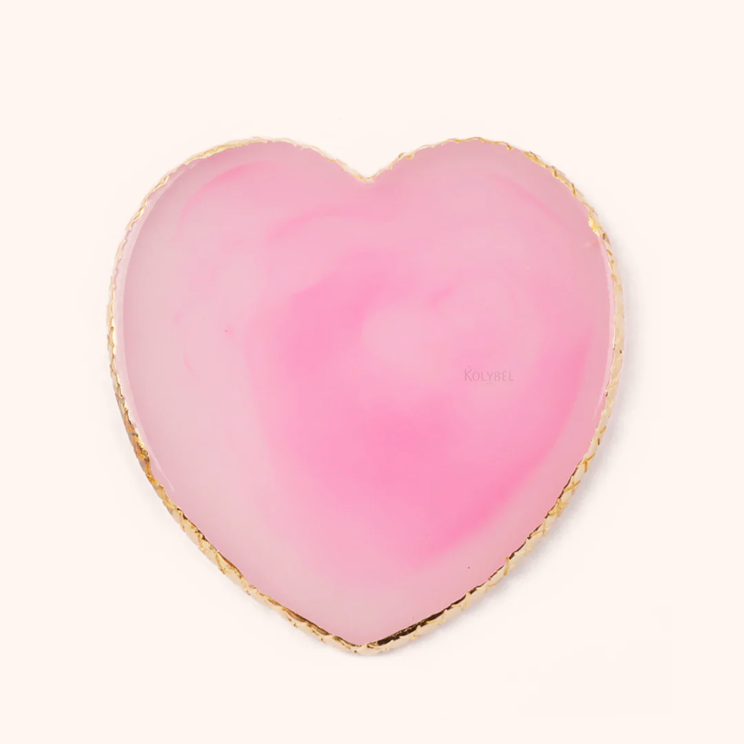 Hand Plate Eyelash Extension Pallet Pink Heart-kolybel