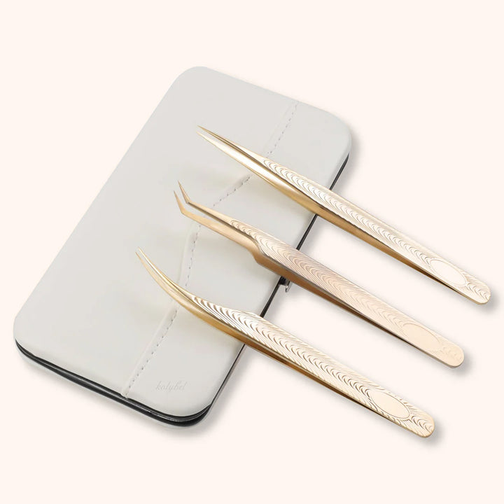 Retro Gold Tweezers Kit-kolybel