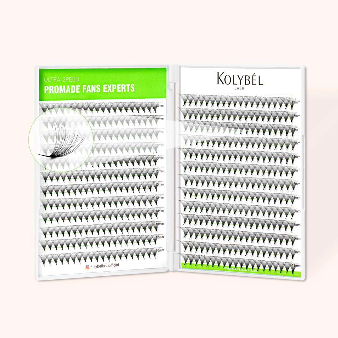 KOLYBEL 24D Promade Pointy Base Volume Lash Fans(500 Fans)