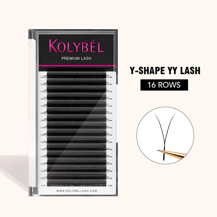 0.07MM YY Premade Volume Fans Eyelash Extensions (16 Rows) US