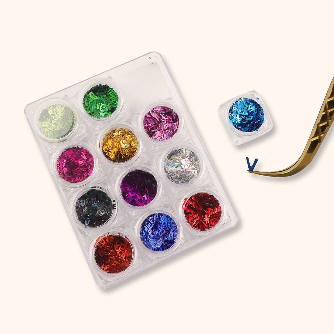 Sequins Holographic Art Glitter For Lash Art Decor-kolybel