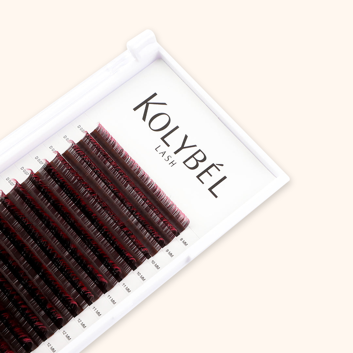 Farbverlauf Bunte Wimpernverlängerung Ombre Lashes 0.07mm(16 Reihen)