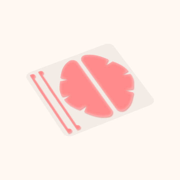 Reusable dual-use silicone lash shields with fixing strips. UV protection for lash curing + lash isolation for perm services, soft ergonomic fit for professional salon use.