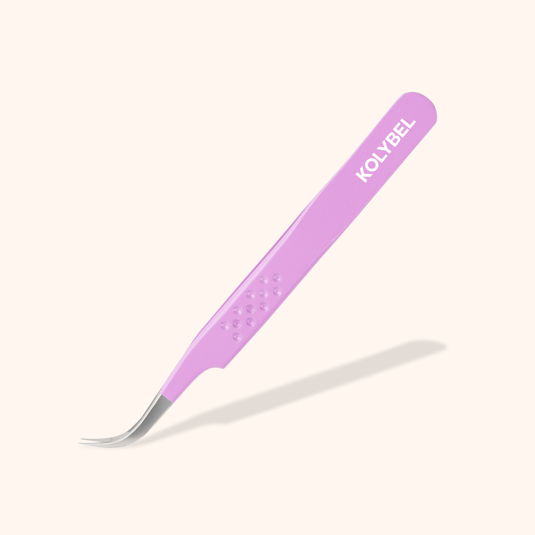 KV-01 Violet Fiber Tweezers For Eyelash Extension