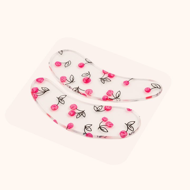KOLYBEL-Reusable clear silicone eye pads for professional lash lift & eyelash extensions. 2 print options, washable and cost-effective for lash salons.