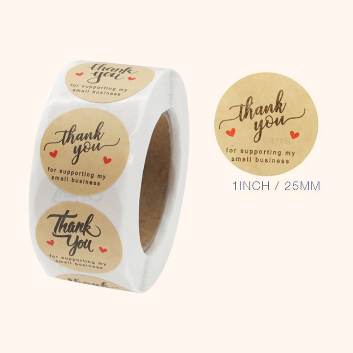 1 Roll Slogan Custom Sticker （500PCS）-kolybel