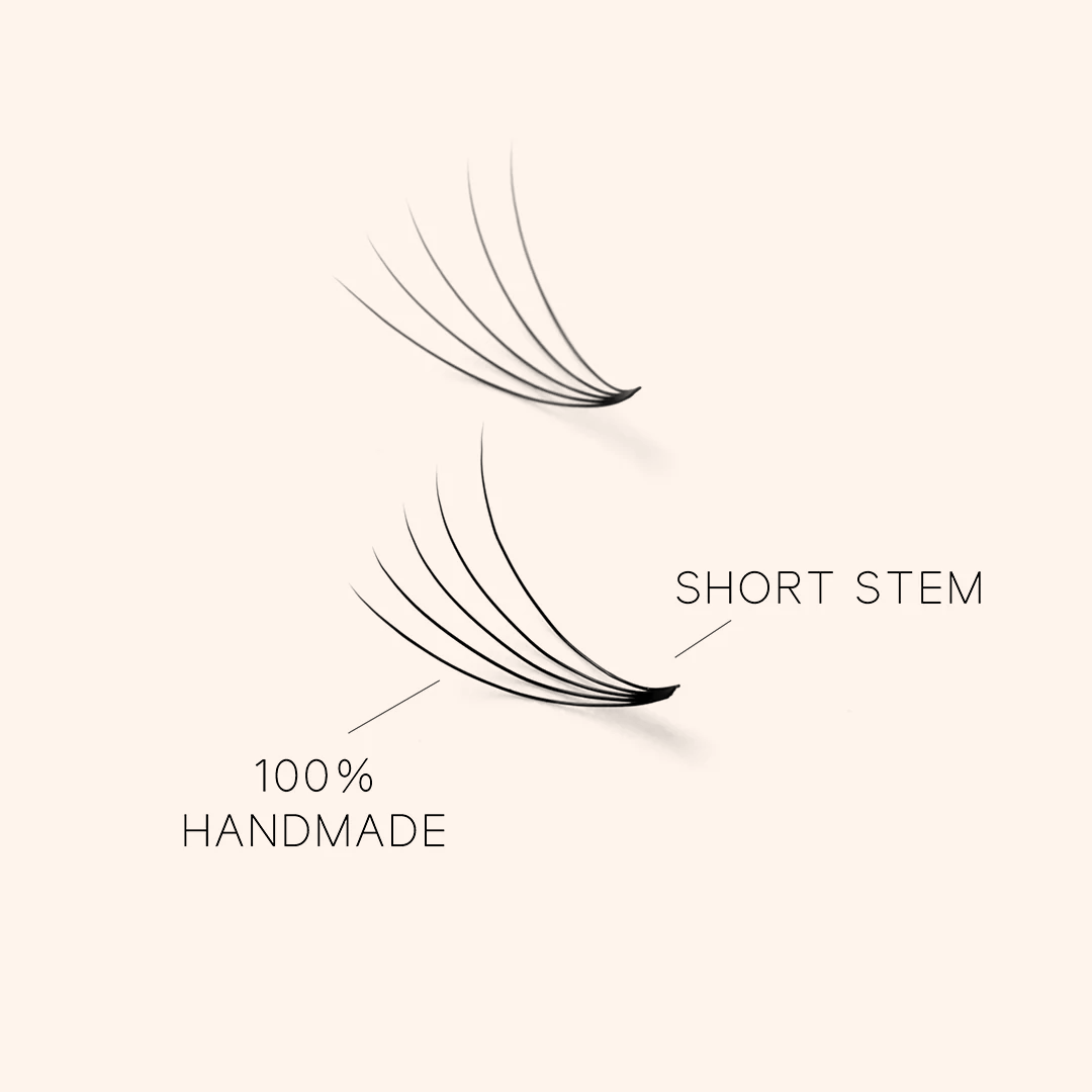 5D Short Stem Premade Volume Fans