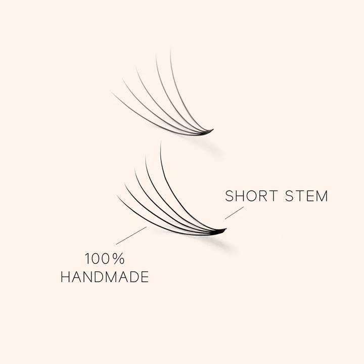 5D Short Stem Premade Volume Fans