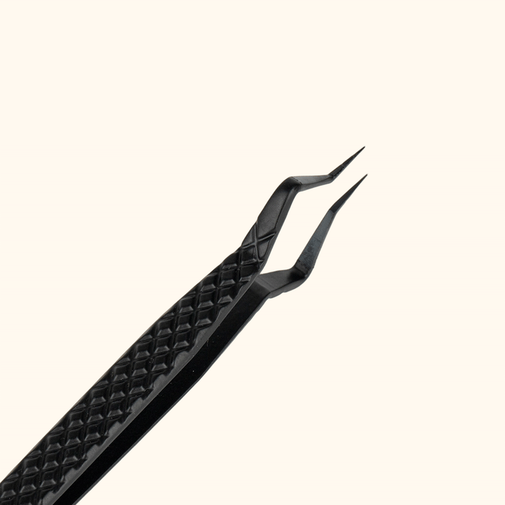 TW-18 Professional Black Tweezers For Eyelash Extension