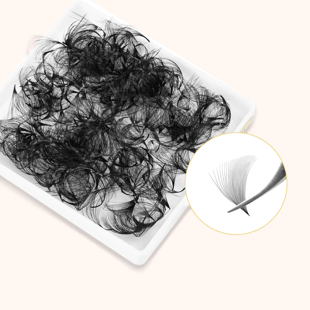 30D Handmade Pointy Base Premade Volume Loose Fans(500Fans)