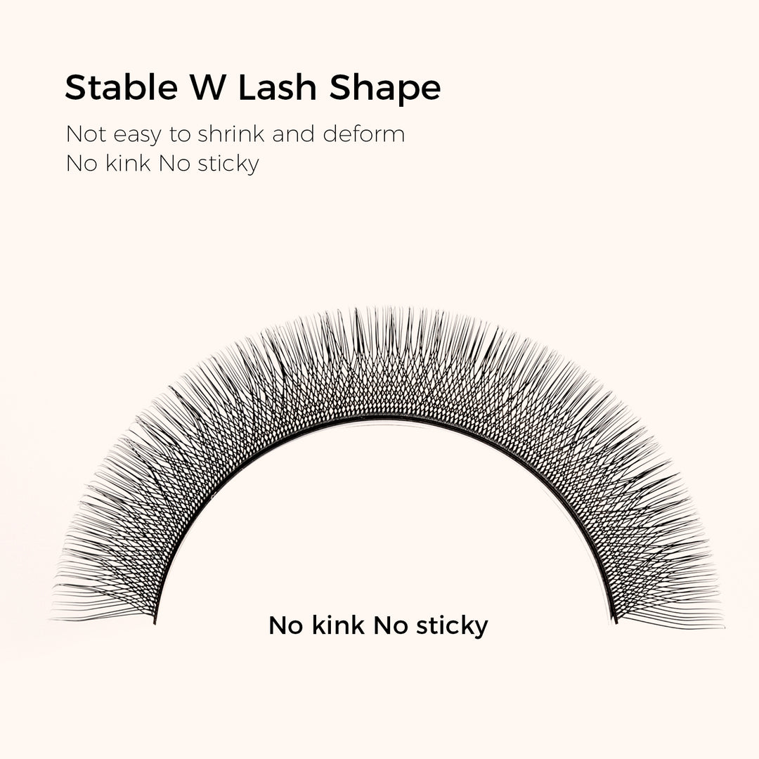 KOLYBEL YY Premade Volume Fans UYY Premade Volume Fans W SHAPED Premade Volume Fans U -SHAPED W Premade Volume Fans YY LASHES UY LASHES W LASHES UW LASHES