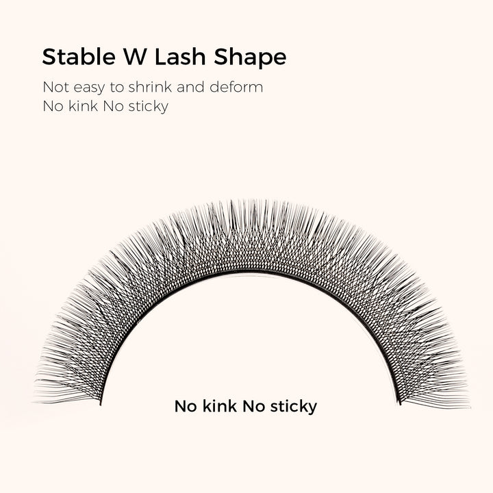 KOLYBEL YY Premade Volume Fans UYY Premade Volume Fans W SHAPED Premade Volume Fans U -SHAPED W Premade Volume Fans YY LASHES UY LASHES W LASHES UW LASHES