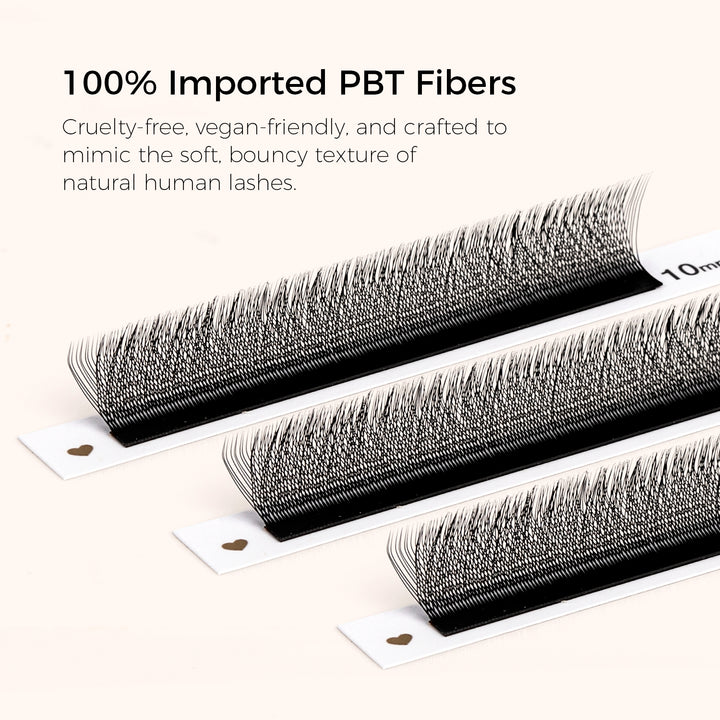 KOLYBEL YY Premade Volume Fans UYY Premade Volume Fans W SHAPED Premade Volume Fans U -SHAPED W Premade Volume Fans YY LASHES UY LASHES W LASHES UW LASHES
