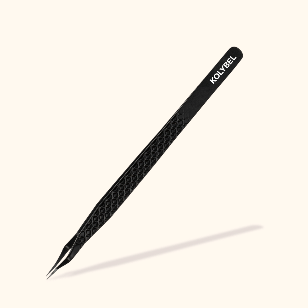 TW-18 Professional Black Tweezers For Eyelash Extension