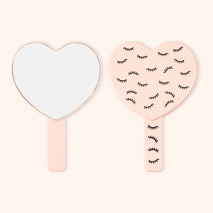 Miroir en forme de cœur pour extensions des cils