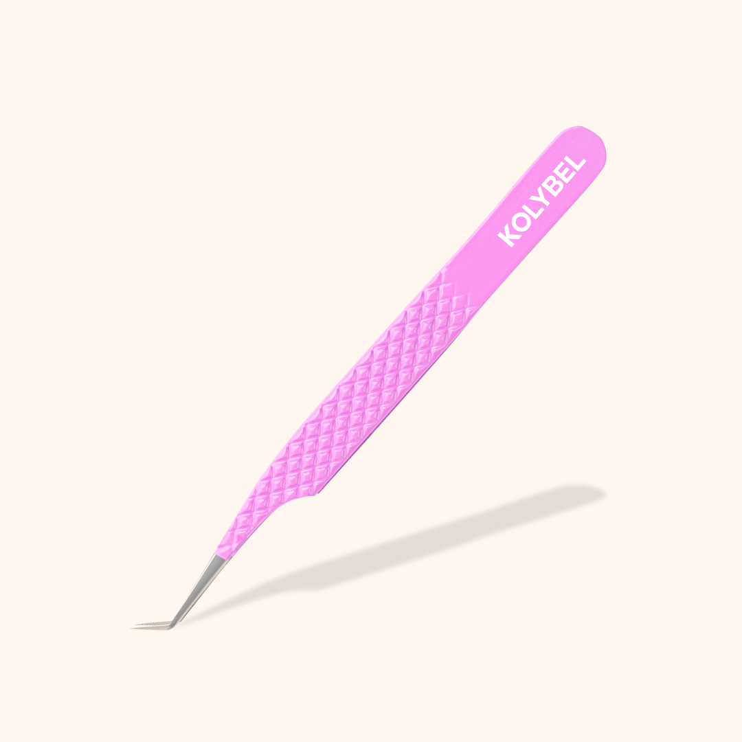 KV-03 Violet Fiber Tweezers For Eyelash Extension