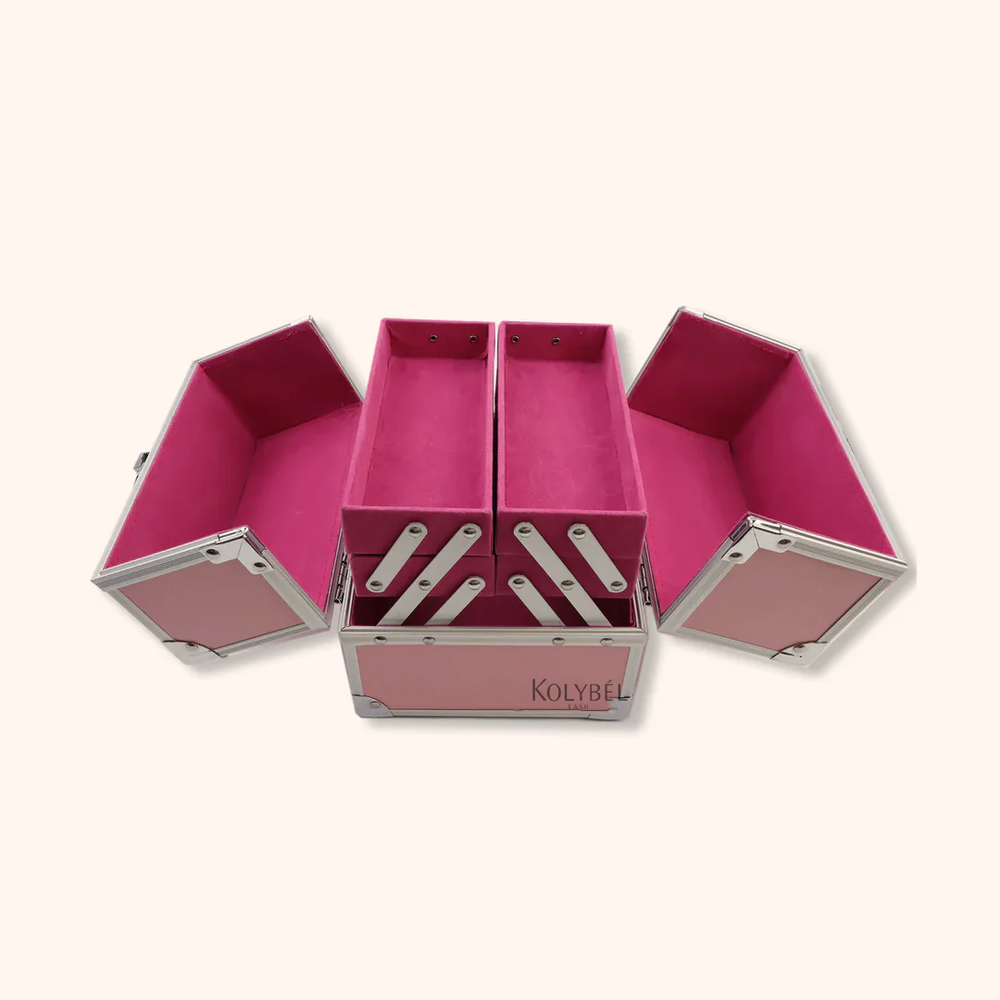 Deluxe Pink Eyelash Kit SuitCase-kolybel