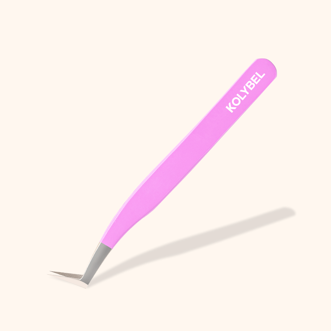 KV-02 Violet Fiber Tweezers For Eyelash Extension
