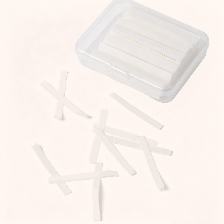 500-sheet lash lift paper covers for professional use. Lint-free, pre-cut strips ensure even reagent distribution and secure lash placement
