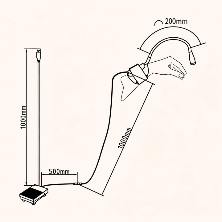 KOLYBEL-UV/LED Wrist Lamp For Eyelash Extension - US-Standard/ European- Standard