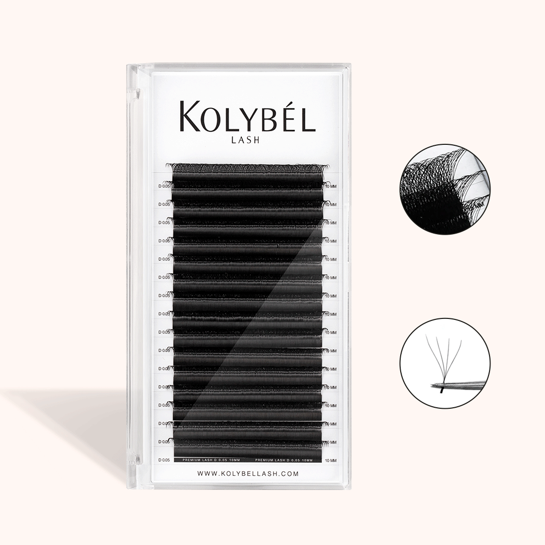 W Style 4D Premade Volume Fan Lashes (16 Rows)