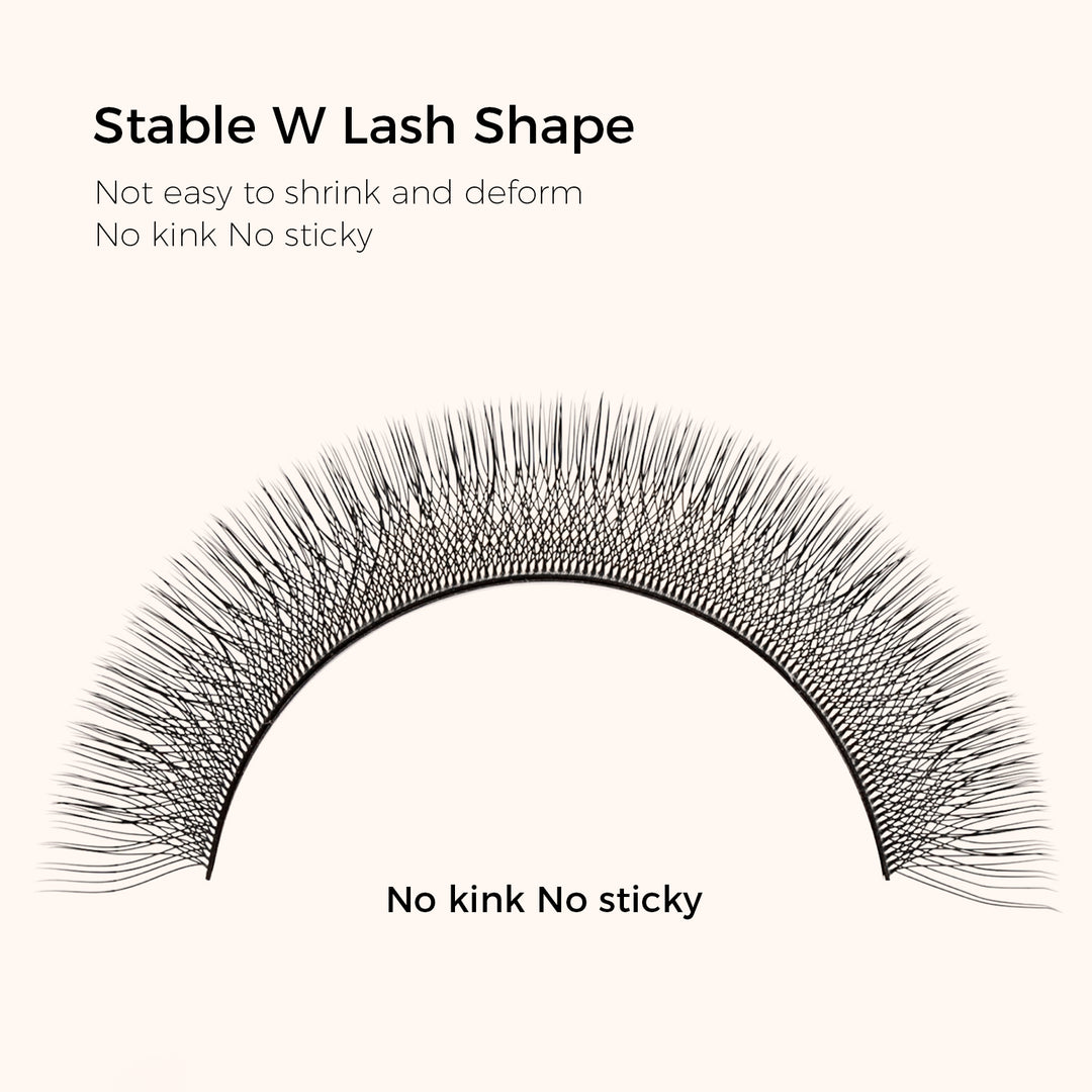 KOLYBEL YY Premade Volume Fans UYY Premade Volume Fans W SHAPED Premade Volume Fans U -SHAPED W Premade Volume Fans YY LASHES UY LASHES W LASHES UW LASHES