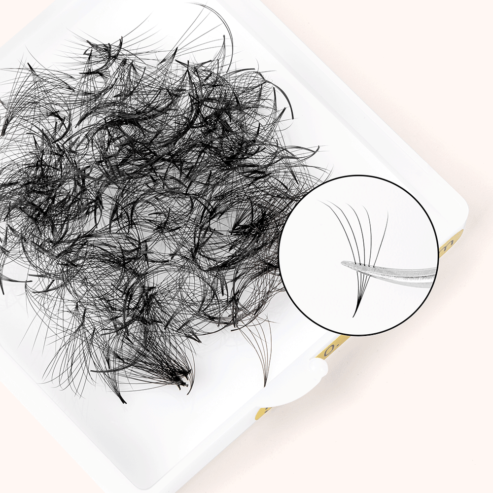 5D Handmade Pointy Base Premade Volume Loose Fans(500Fans)