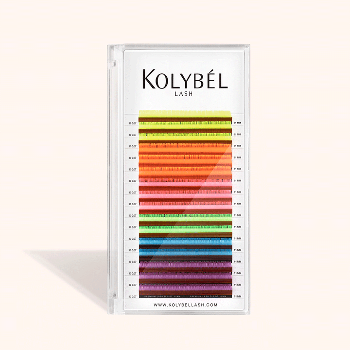 Neon Glow Fluorescent Colorful Lash Extensions 0.07mm(16 Rows)
