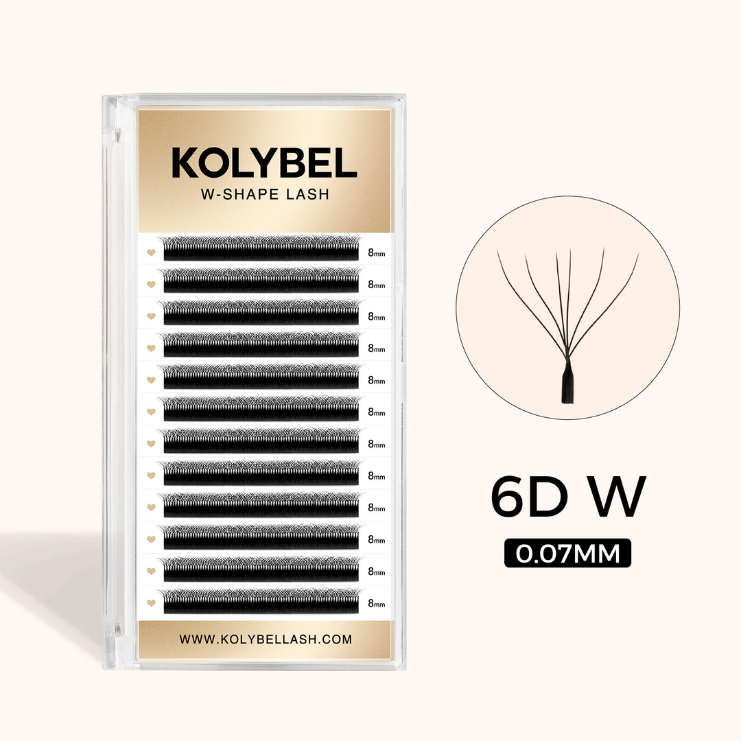 KOLYBEL YY Premade Volume Fans UYY Premade Volume Fans W SHAPED Premade Volume Fans U -SHAPED W Premade Volume Fans YY LASHES UY LASHES W LASHES UW LASHES