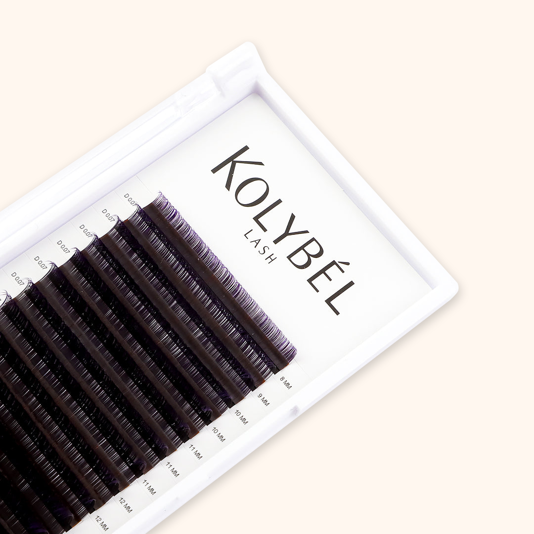 Farbverlauf Bunte Wimpernverlängerung Ombre Lashes 0.07mm(16 Reihen)
