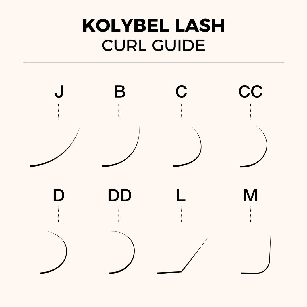 KOLYBEL Narrow Promade Pointy Base Volume Lash Fans (1000 Fans) 