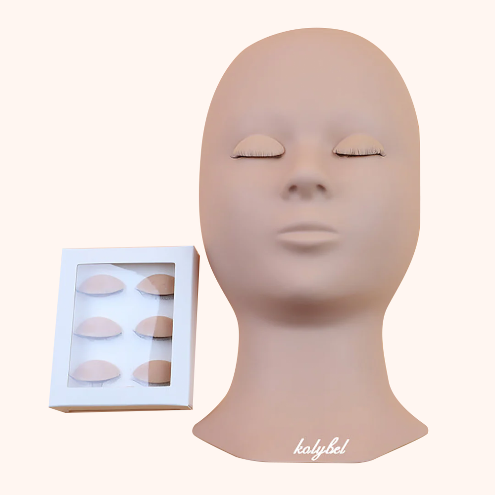 Kolybel Training Mannequin Head With 6 pcs Eyelids For Kolybel-kolybel